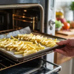 Sekret chrupiących frytek z piekarnika: Czas i temperatura pieczenia