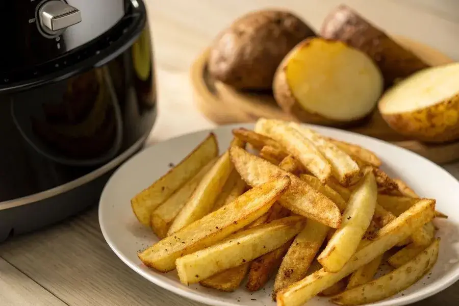 idealnie chrupiące frytki czas i temperatura